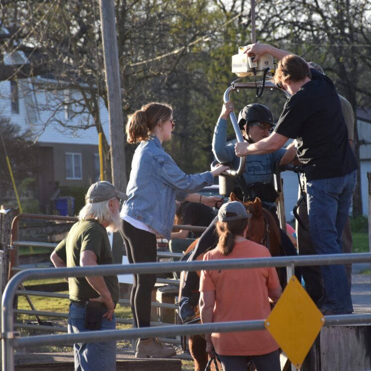 Our SURE HANDS motorized lift system in operation